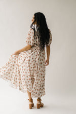 The Einerson Collared Floral Dress in Vintage Rose