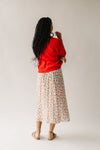 The Ronco Button-Down Sweater in Red