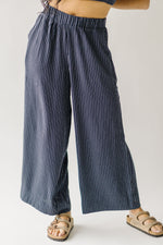 The Jackman Striped Pant in Dusty Blue