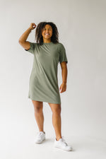 The Bassett T-Shirt Dress in Olive