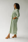 The Marietta Patterned Maxi Dress in Meadow Green