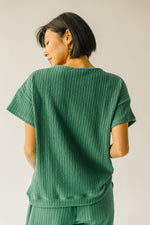 The Seyfried Ribbed Blouse in Green