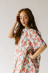 The Sharla Printed Shirt Dress in Iris Floral