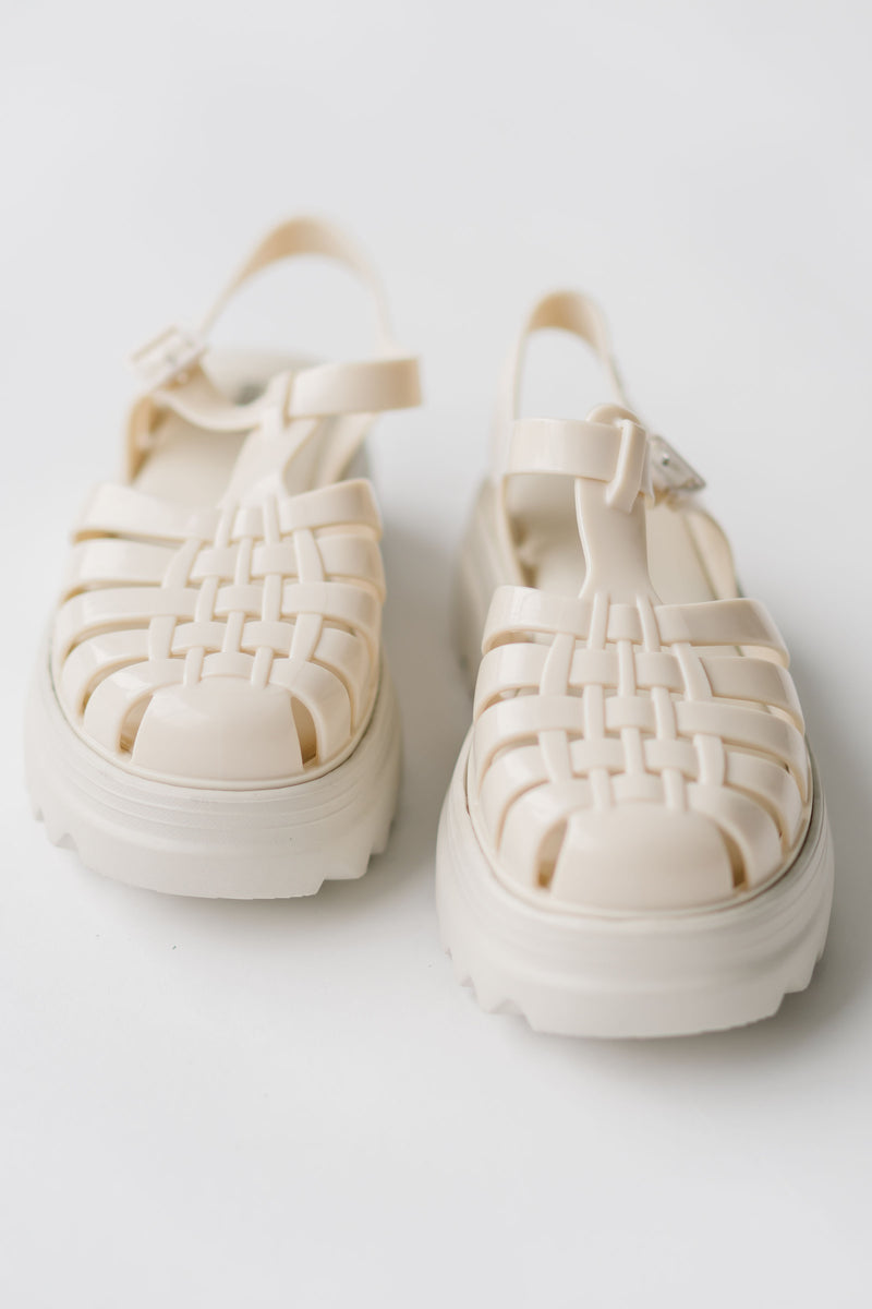 Melissa: Possession Platform II in Beige (SHIPS IN 1 WEEK)