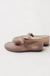 Melissa: The Soft Ballerina Sandal in Clear Brown