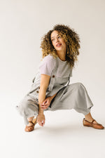 The Quentin Wide Leg Jumpsuit in Stone