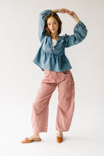 Free People: Good Luck Mid Rise Barrel Jean in Sunsetter