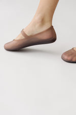 Melissa: The Soft Ballerina Sandal in Clear Brown