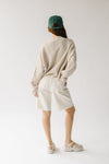 The Riggs Button-Down Sweater in Cream + Natural Mini Stripe