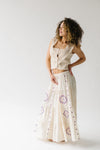 The Finnigan Embroidered Linen Maxi Skirt in Natural