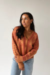 The Jepson Patterned Sweater in Ginger Red