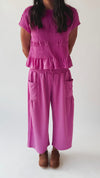 The Ruttinger Smocked Detail Set in Orchid (SHIPS END OF SEPTEMBER)