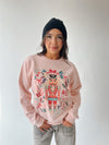 The Whimsical Nutcracker Graphic Sweatshirt in Pink