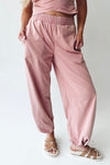 The Hintze Mineral Washed Jogger in Dusty Rose
