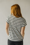 The Fetters Striped Tee in White + Black