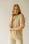 The Collings Striped Detail Sweater in Cream