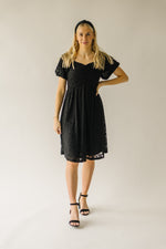 The Rosenlund Lace Detail Dress in Black