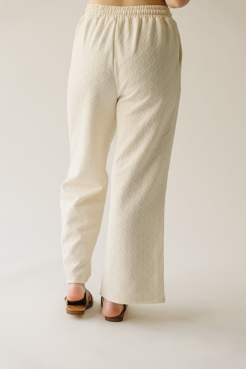 The Flockhart Textured Pant in Cream