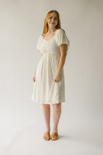 The Rosenlund Lace Detail Dress in Ivory
