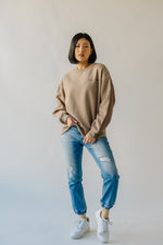 The Don't Know, Don't Care Pullover in Taupe