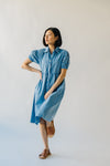 The Celeste Button-Up Dress in Denim