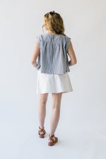 The Womack Striped Blouse in Black