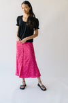 The Kacey Floral Skirt in Pink