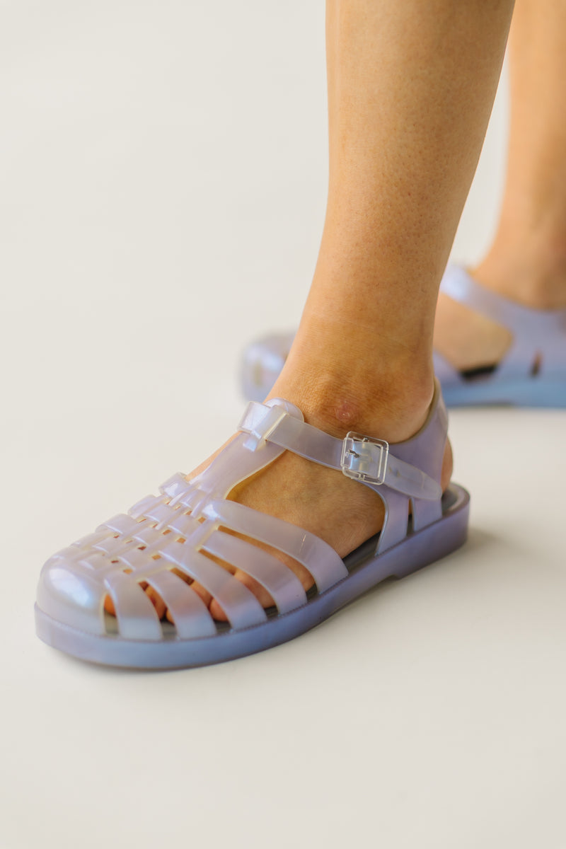 Melissa: The Possession Jelly Sandal in Pearly Blue