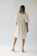 The Rowena Ruffle Detail Dress in Ivory