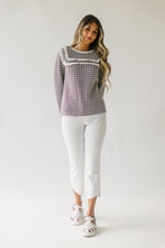 The Kensett Ruffle Trim Detail Blouse in Black
