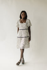 The Canton Floral Midi Dress in Ivory Multi