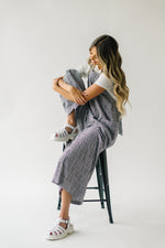 The Madge Plaid Jumpsuit in Black