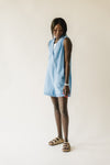 The Velzy V-Neck Romper in Blue