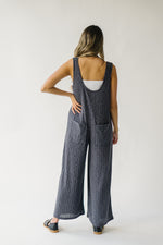 The Lincoln Tank Jumpsuit in Charcoal
