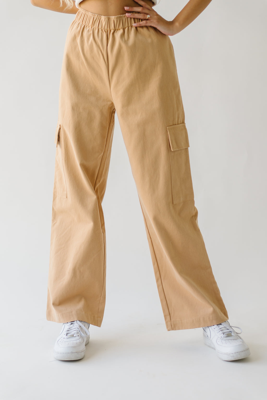 light brown cargo pants, Women's Fashion, Bottoms, Other Bottoms on  Carousell