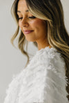 The Leona Textured Blouse in Ivory