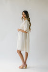 The Rowena Ruffle Detail Dress in Ivory