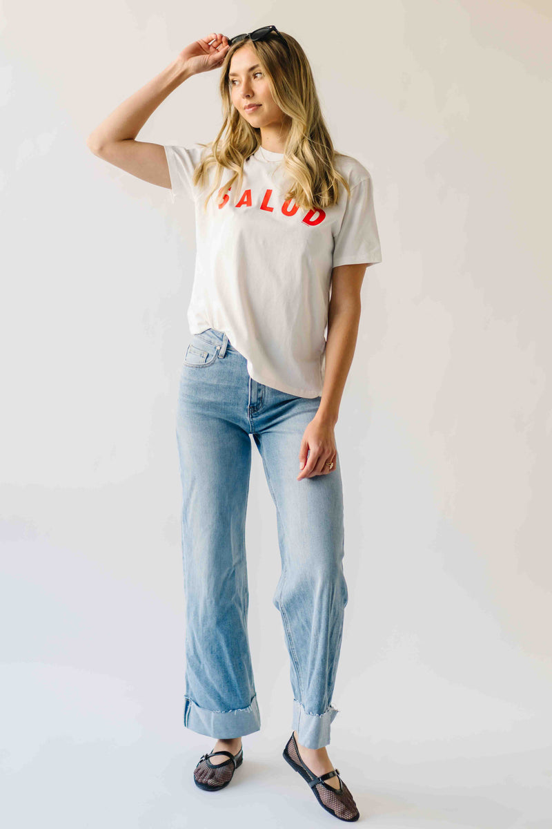 The Salud Graphic Tee in White