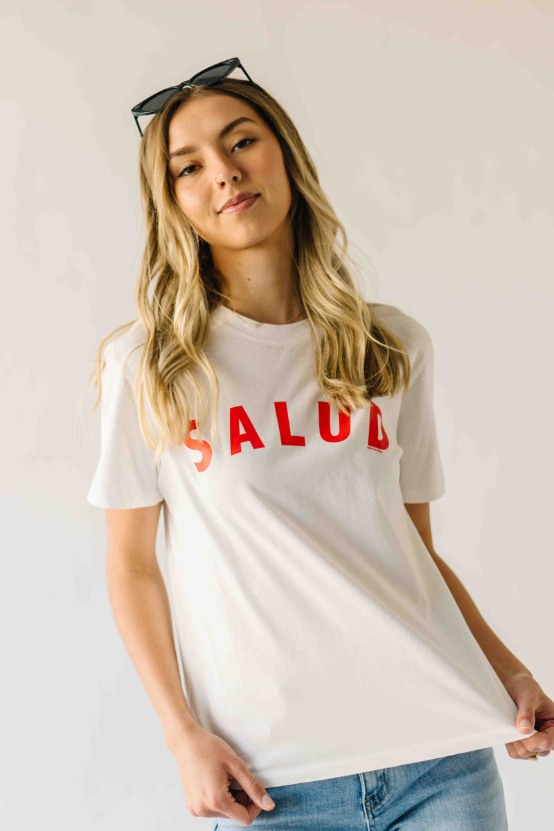 The Salud Graphic Tee in White