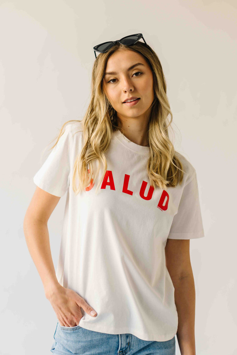 The Salud Graphic Tee in White