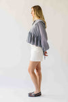 The Ritola Collared Blouse in Black Plaid