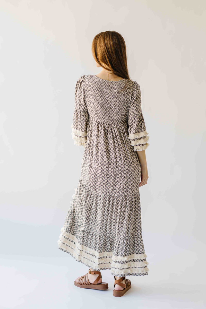 Piper & Scoot: The Soho Fringe Maxi Dress in Cream