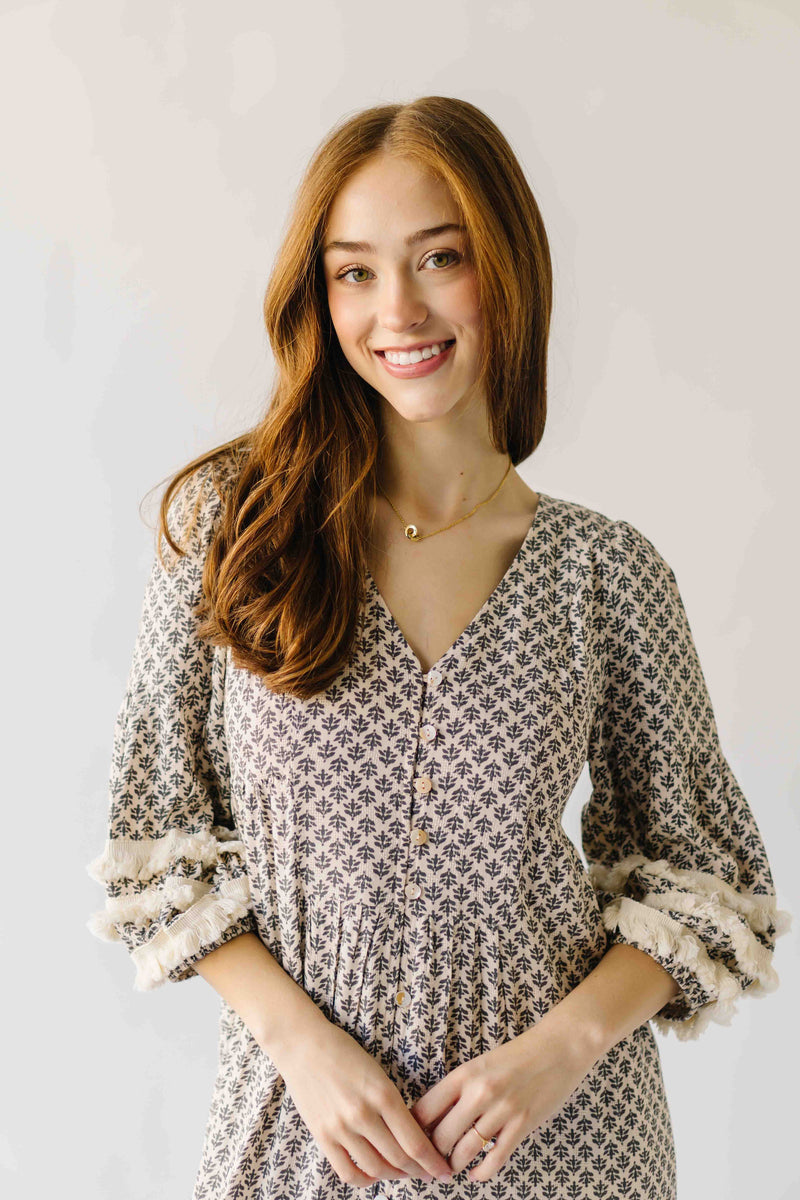 Piper & Scoot: The Soho Fringe Maxi Dress in Cream