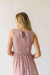 The Desiree Patterned Maxi Dress in Dusty Pink