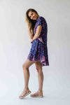 The Kinney Patterned Dress in Wild Berry