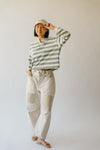The Friddle Striped Pullover in Sage