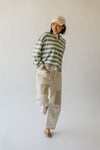 The Friddle Striped Pullover in Sage