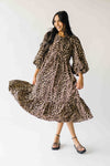 The Sunderman Leopard Midi Dress in Taupe