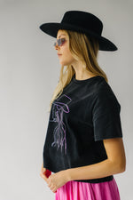 The Cowgirl Graphic Tee in Black