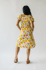 The Gilligan Floral Babydoll Dress in Mustard